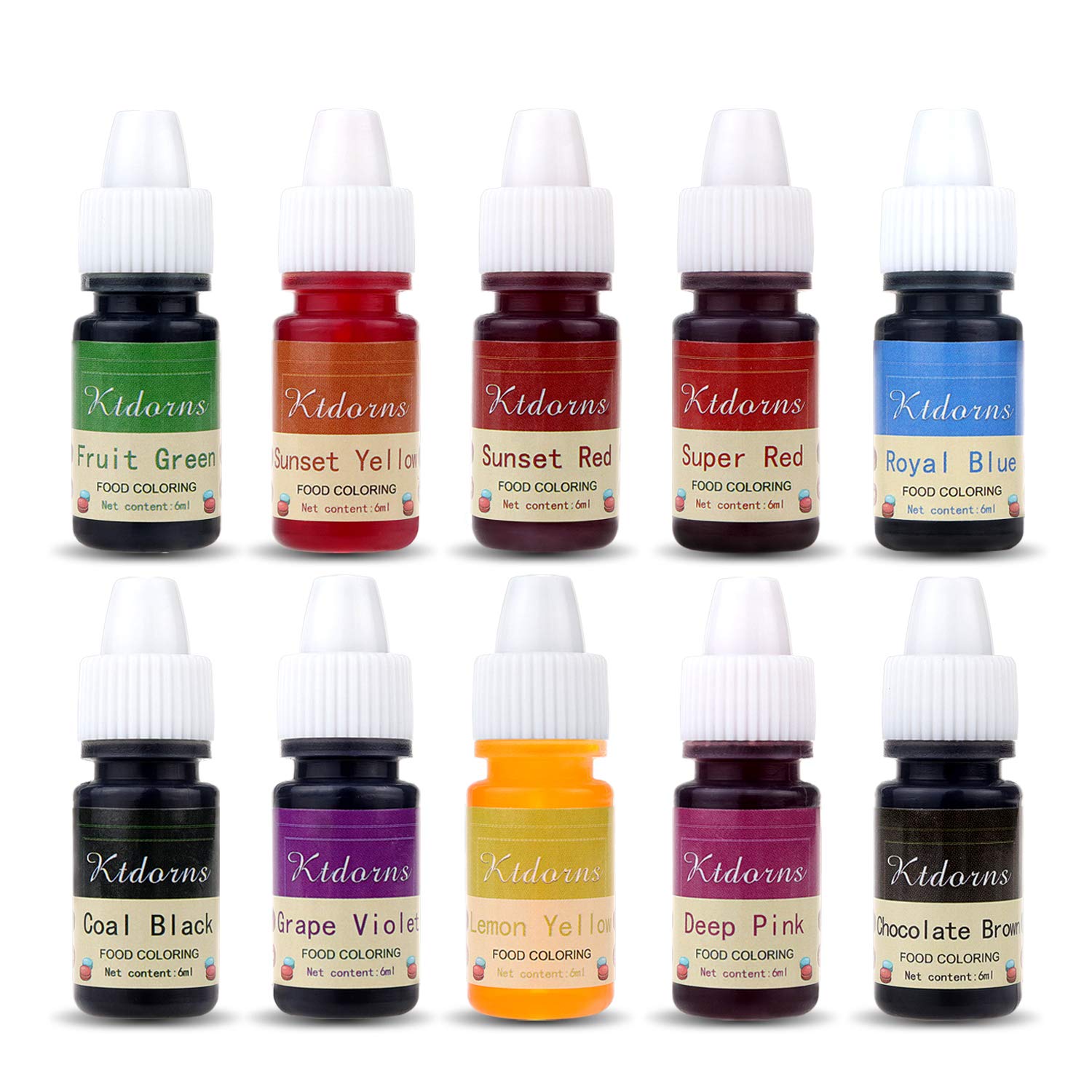 Ktdorns yellow liquid coloring drops for vibrant cakes and frostings