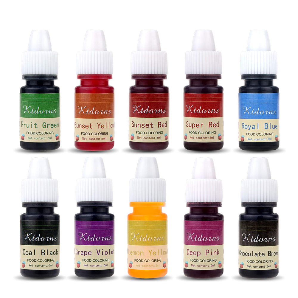 Ktdorns yellow liquid coloring drops for vibrant cakes and frostings