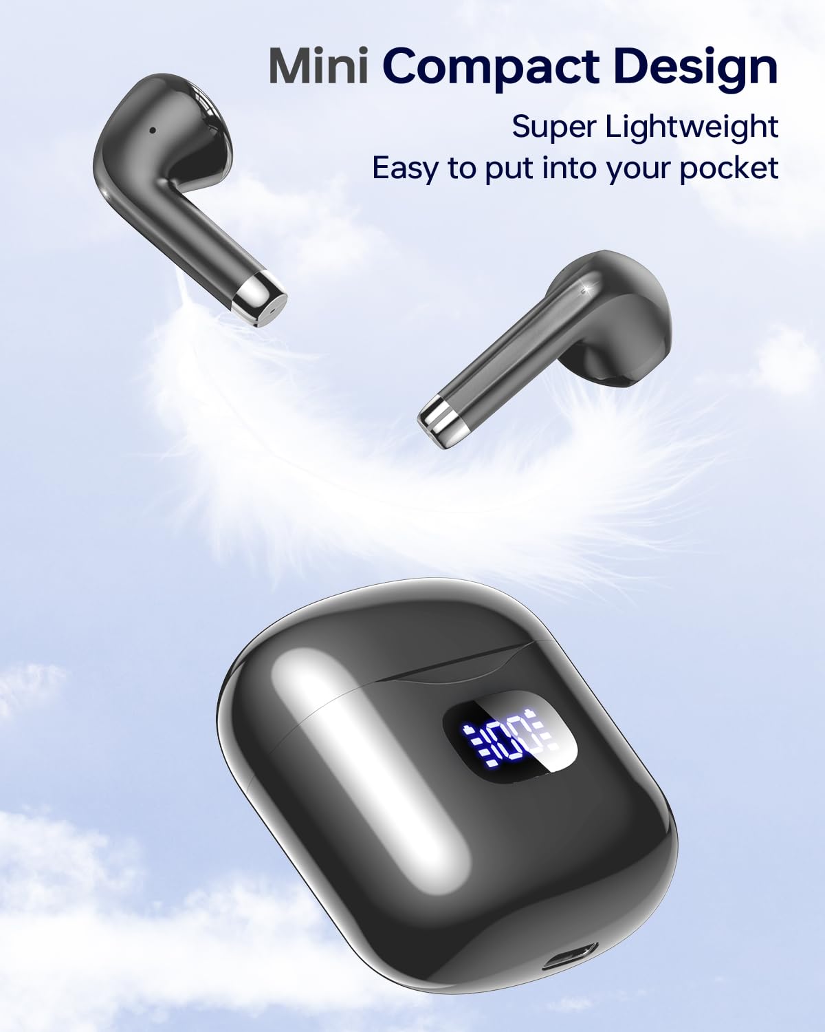 KTGEE T08 earbuds ergonomic design for comfortable wear