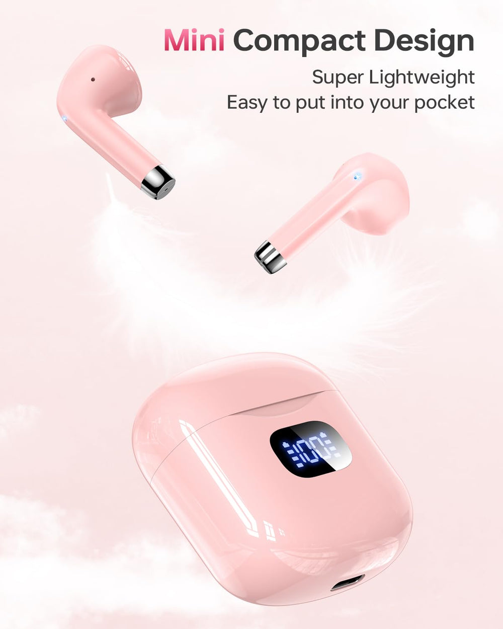 KTGEE T08 earbuds IPX7 waterproof protection against sweat during workouts.