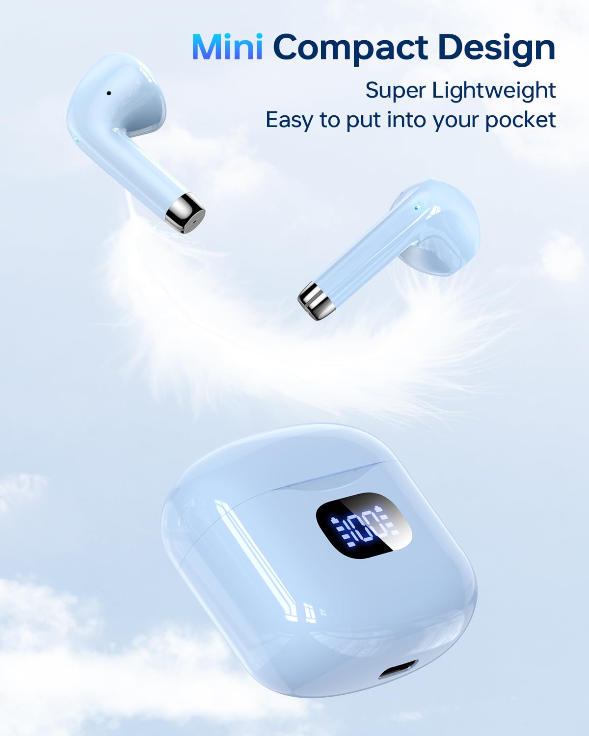 KTGEE T08 in-ear fit offers comfortable, lightweight wear during workouts.
