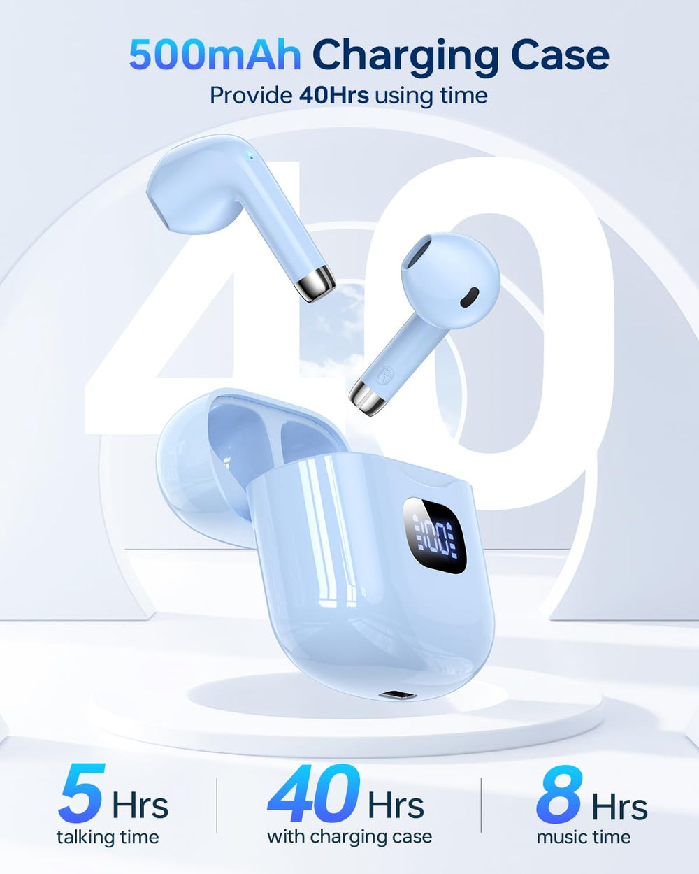 KTGEE T08 IPX7 waterproof design withstands sweat and light rain.