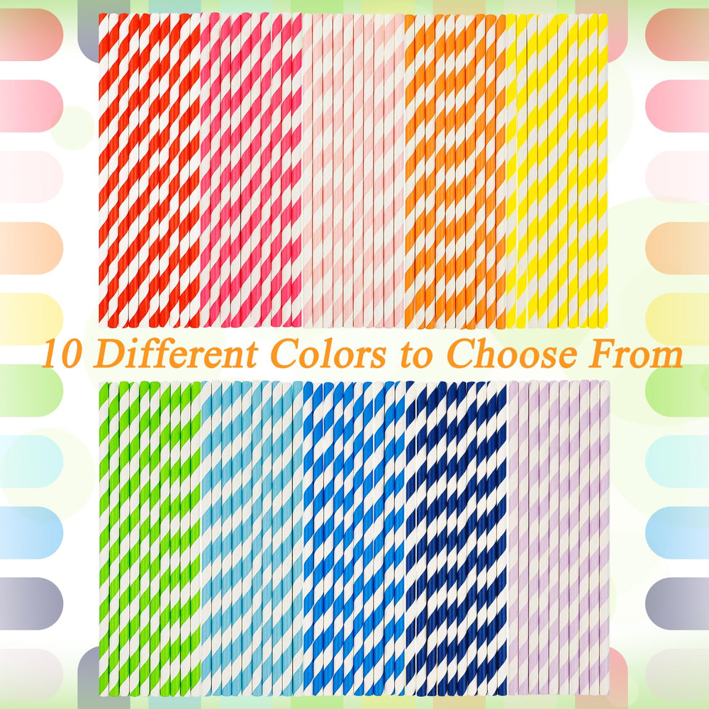 KTOJOY colorful paper straws brighten drinks and inspire celebrations