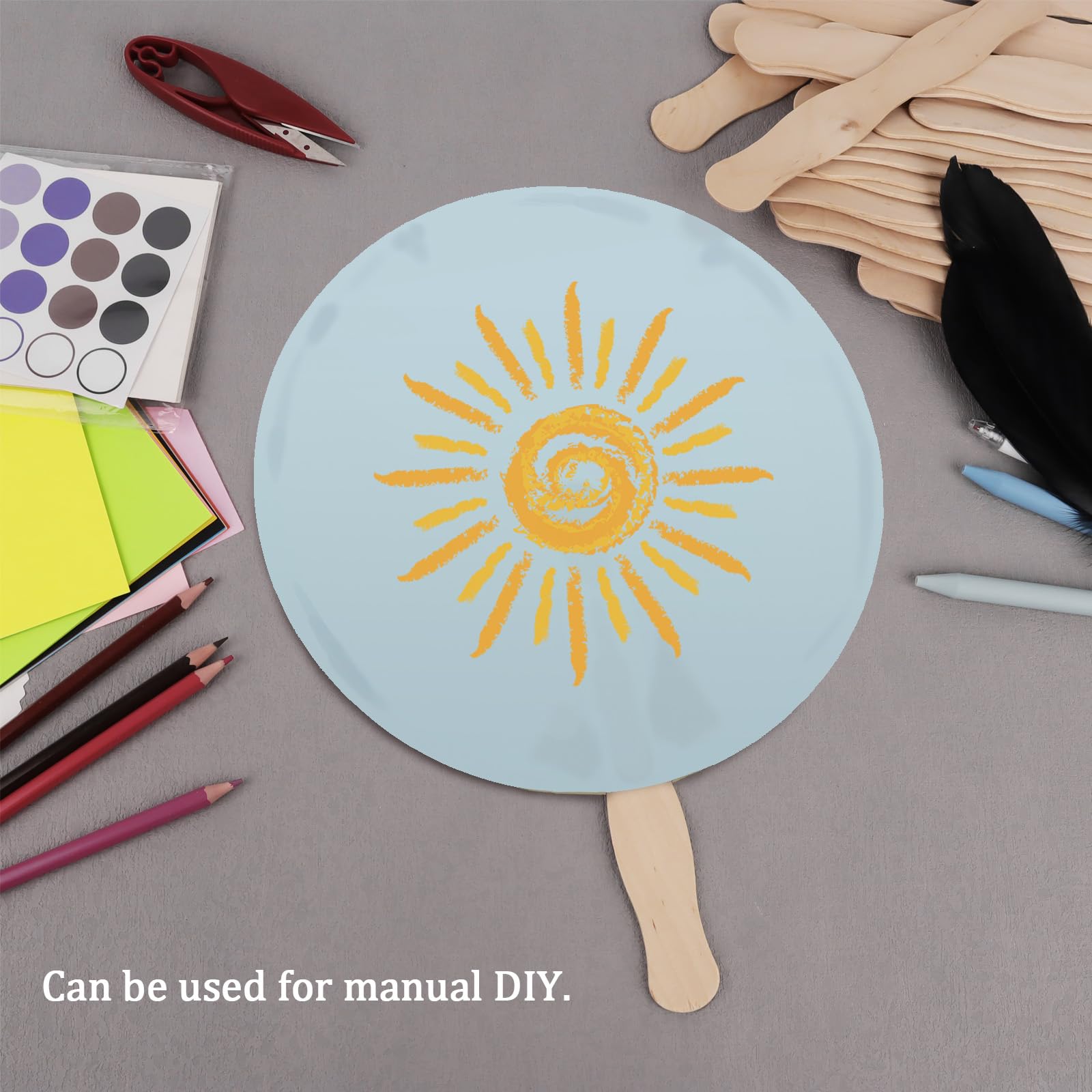 KTOJOY wedding fan handles for DIY ceremony props