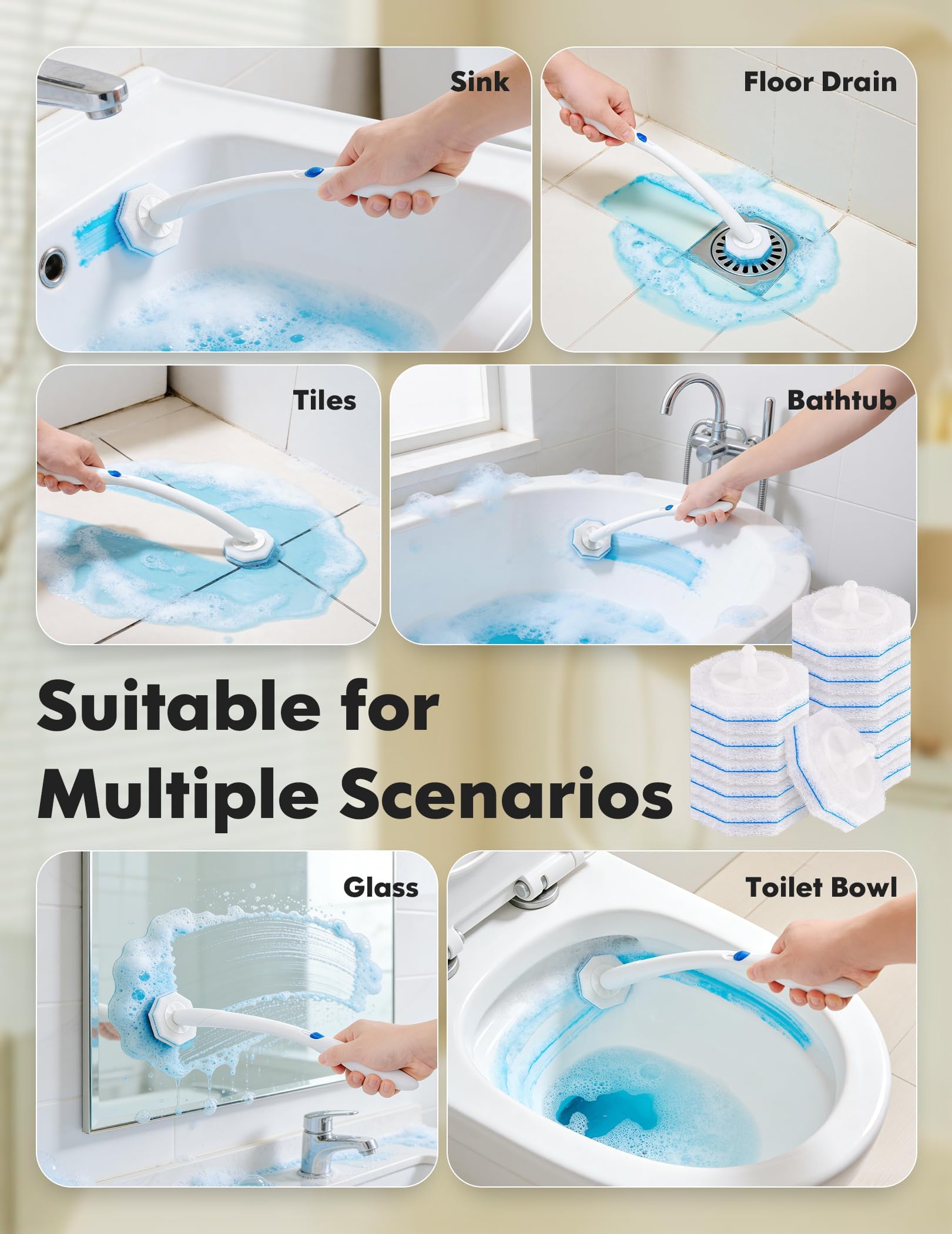 Kucbraly refill demonstrates easy attach and dip in water before cleaning