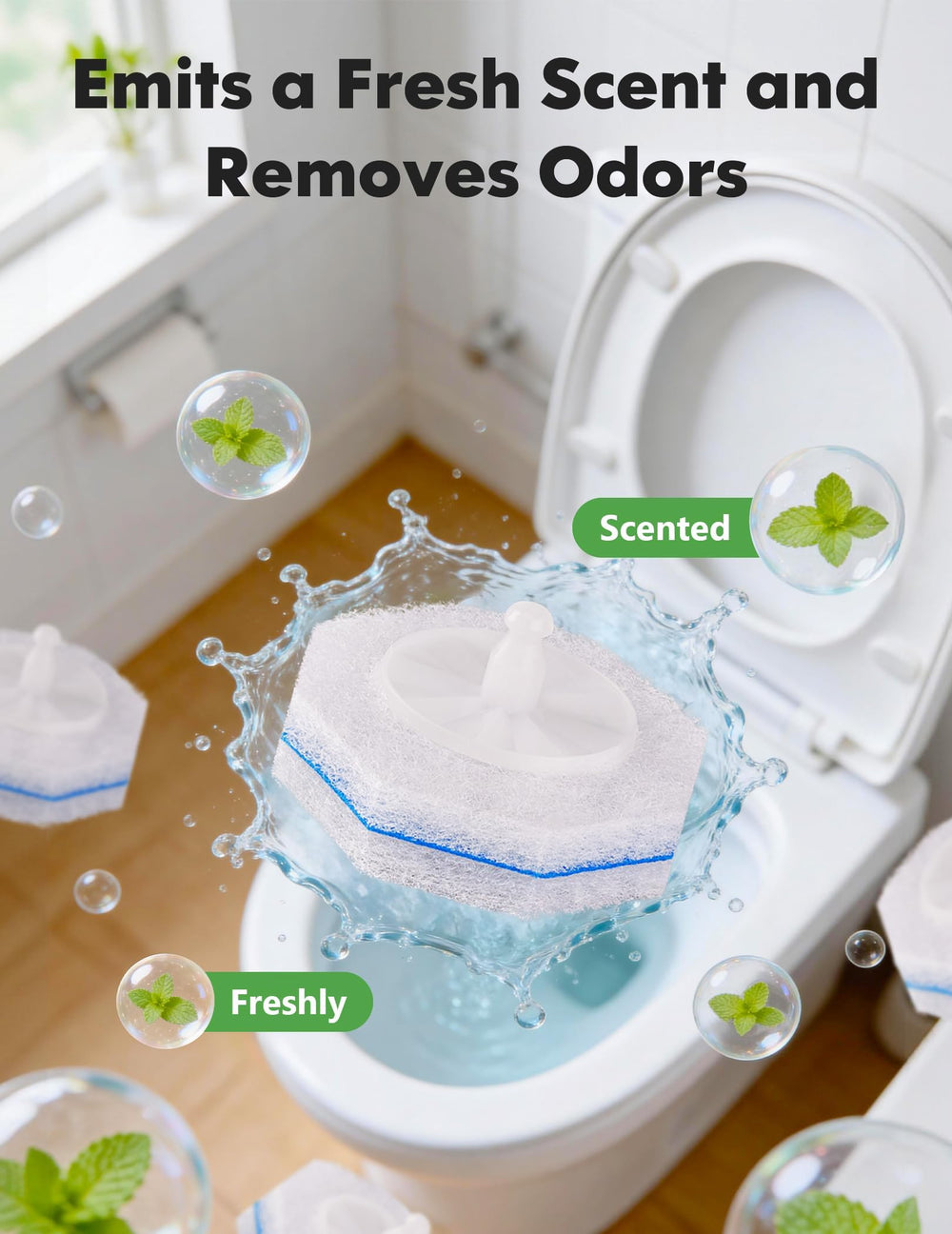 Kucbraly bathroom fragrance released during cleaning sessions