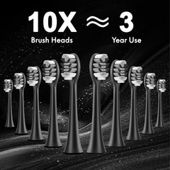 Kuicur Diamond Style travel case open with case for on-the-go brushing.