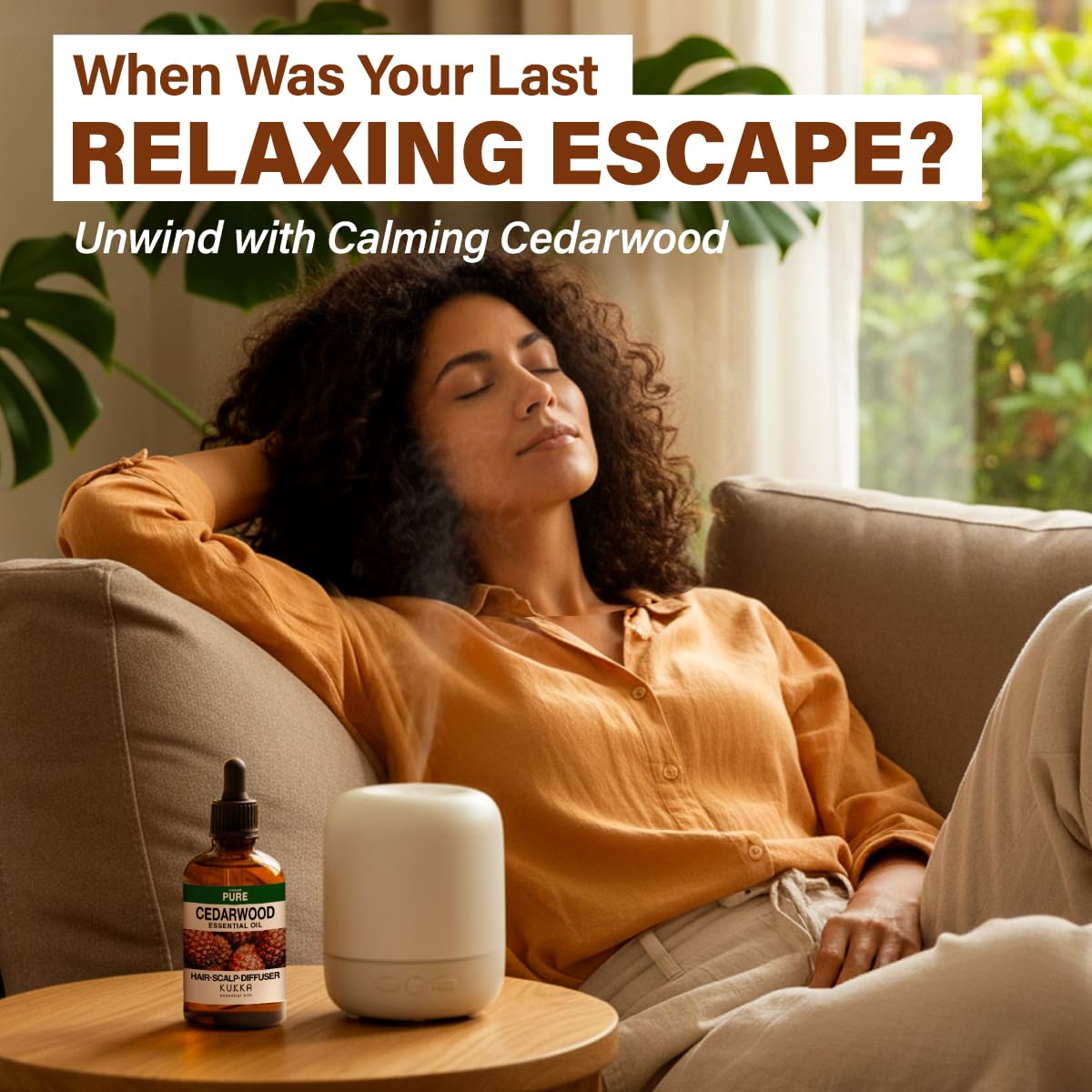 KUKKA Cedarwood aroma drops ready to diffuse for relaxing ambiance