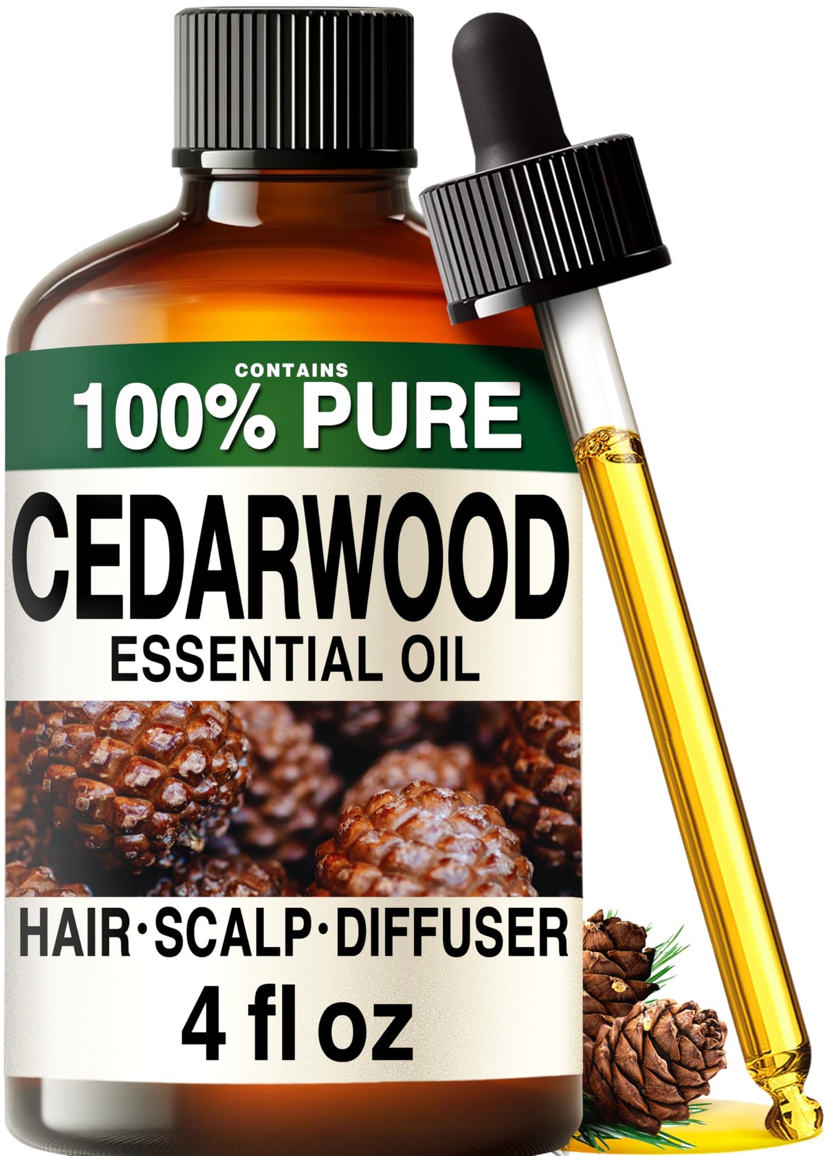 KUKKA Cedarwood diffuser bottle showing calming aroma for home use