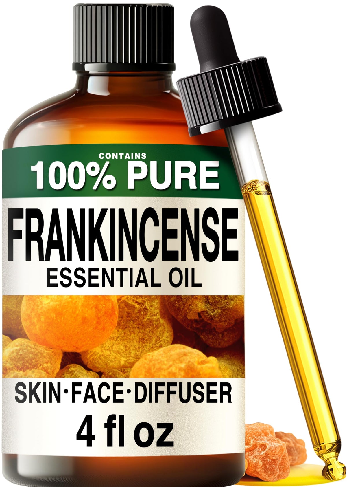 KUKKA Frankincense oil bottle for diffusion and skin care, with a calming aroma.