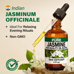 KUKKA Jasmine essential oil on skin with a carrier oil.