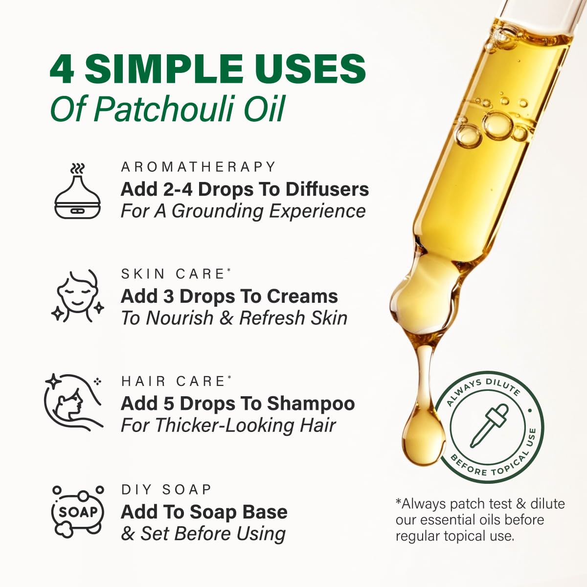 KUKKA Patchouli essential oil cruelty-free and non-GMO formula
