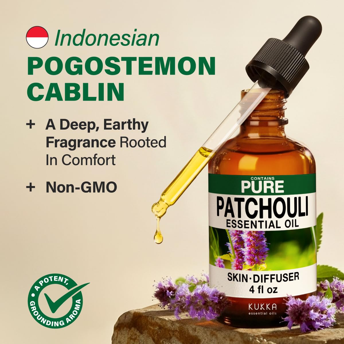KUKKA Patchouli essential oil used in DIY soap making for gifts