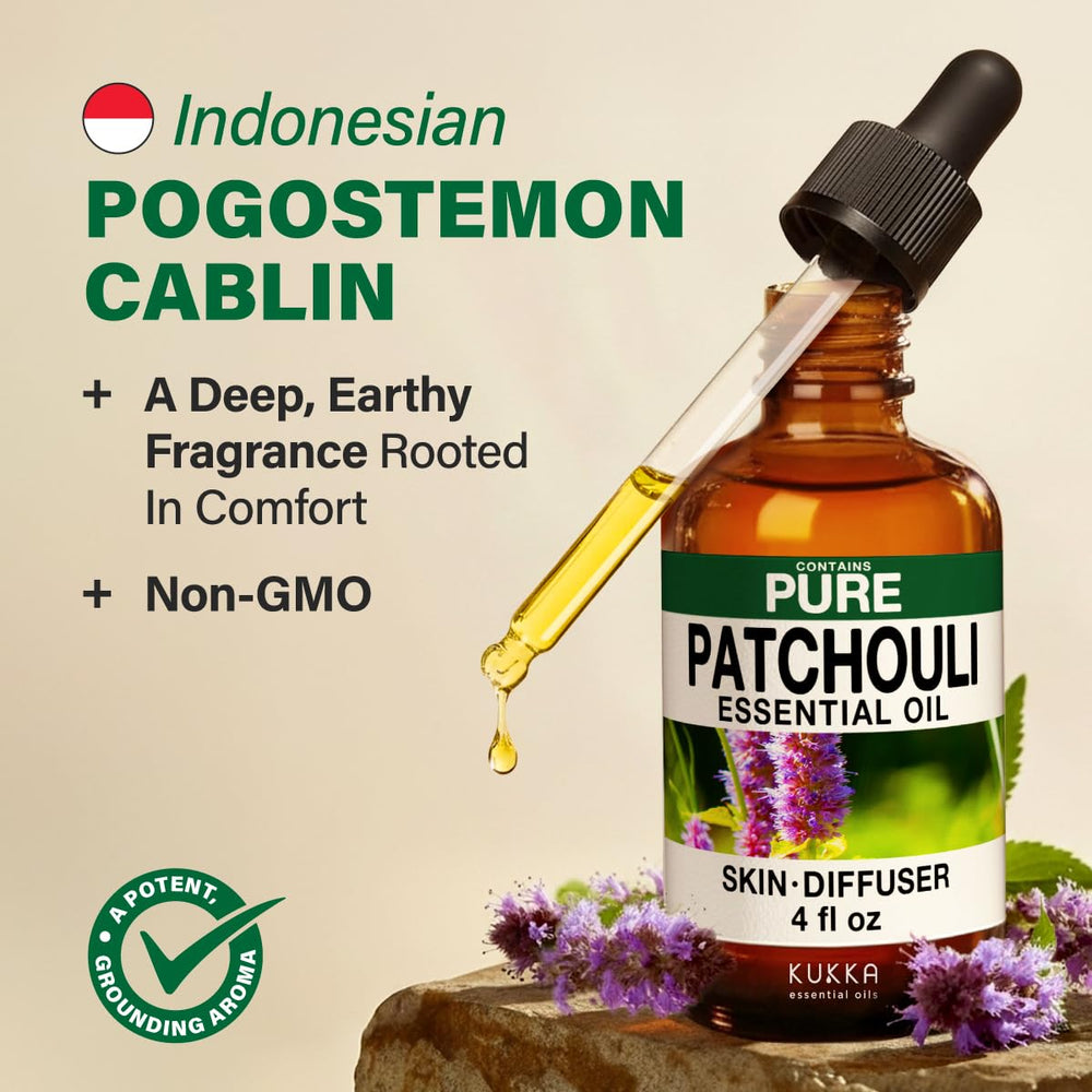 KUKKA Patchouli essential oil used in DIY soap making for gifts