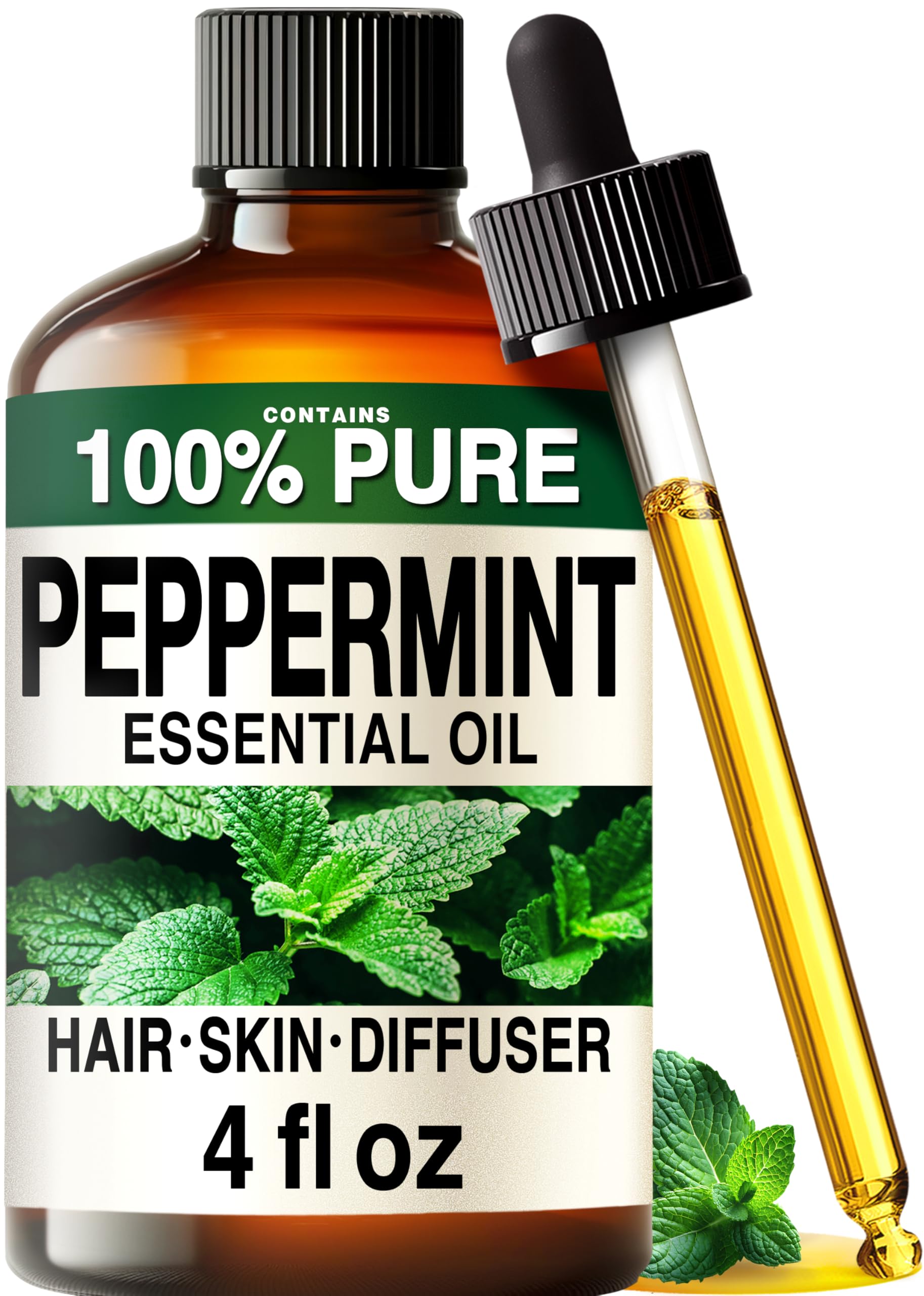 KUKKA peppermint essential oil bottle for diffusion and aroma.