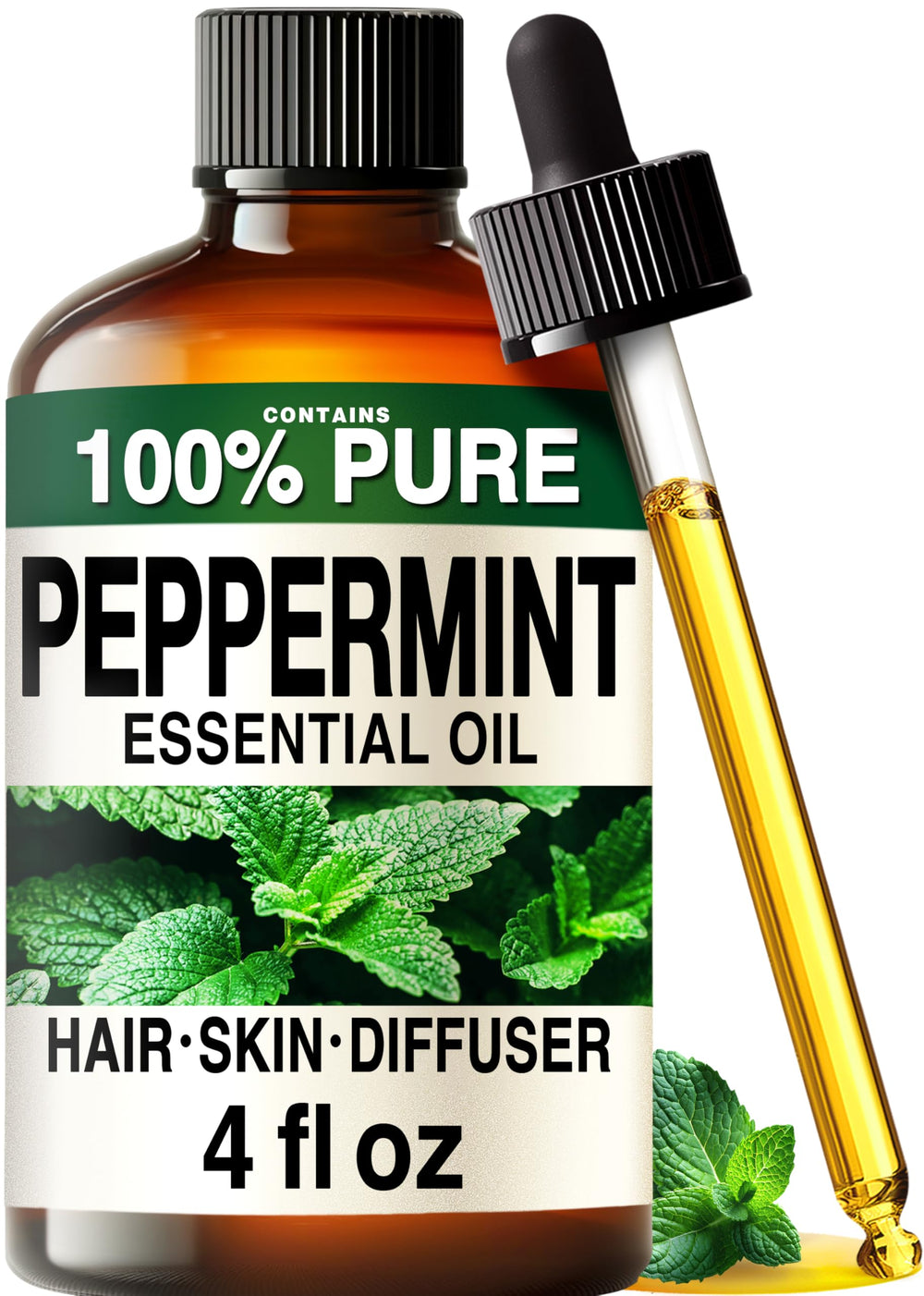 KUKKA peppermint essential oil bottle for diffusion and aroma.