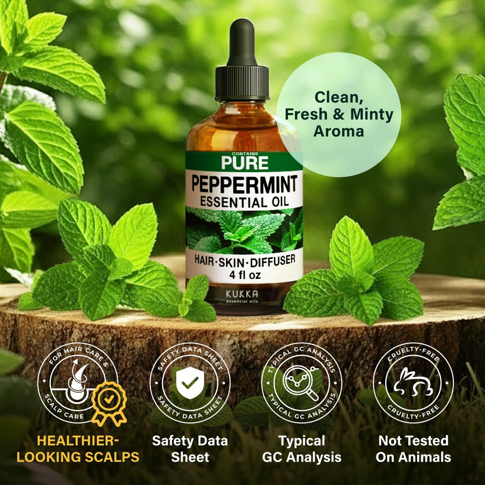 KUKKA peppermint oil for DIY blends and self-care routines.