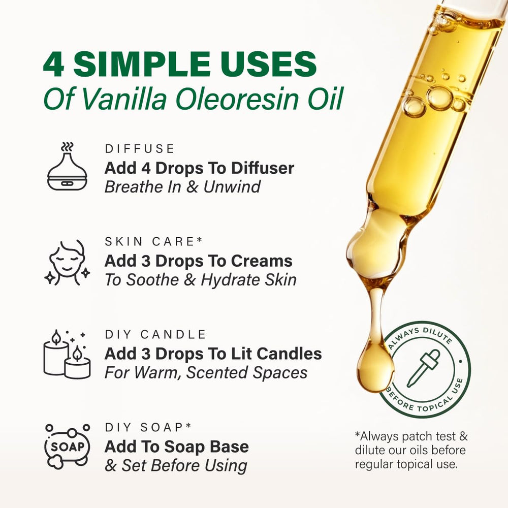 KUKKA Vanilla essential oil in amber bottle preserves freshness
