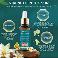 KUKSY Olavita serum being massaged into skin for smoother texture.