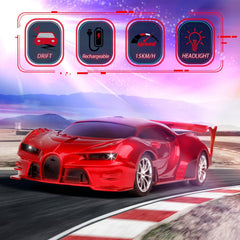 KULARIWORLD remote control car red headlights on during night driving