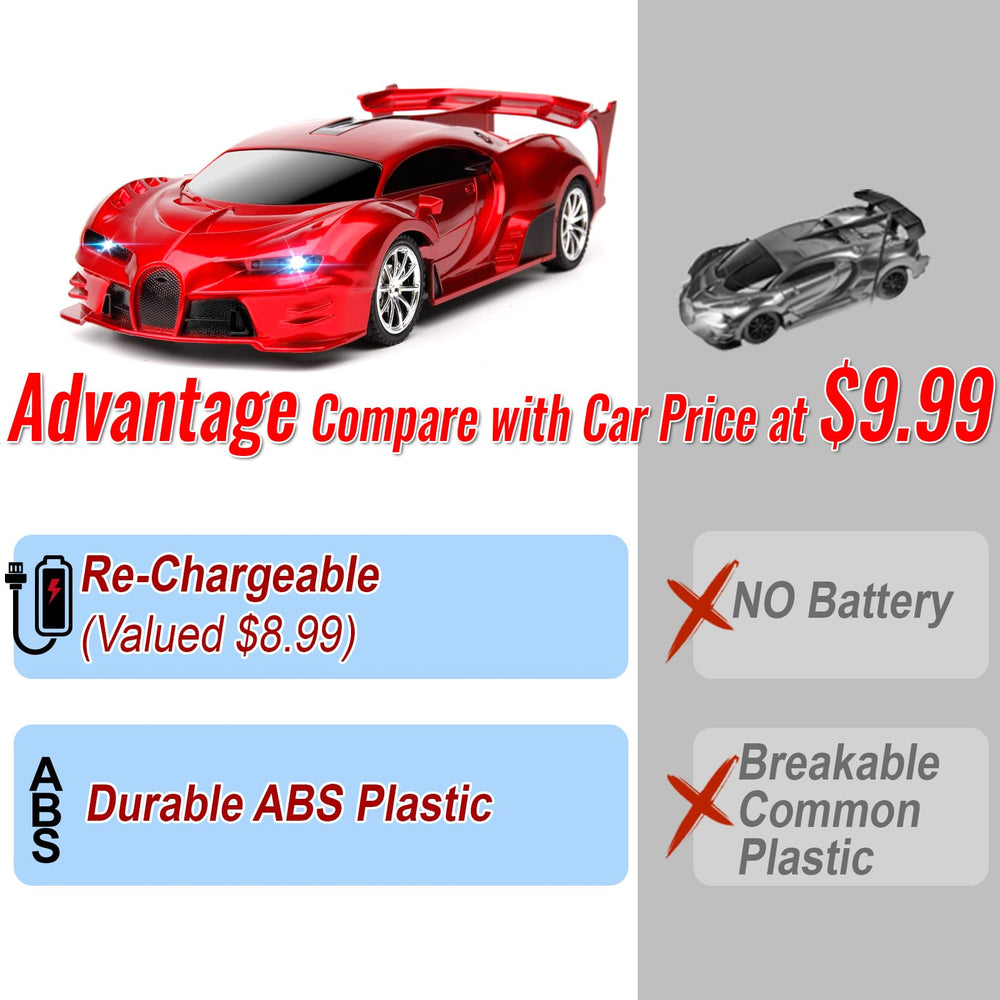 KULARIWORLD remote control car red side profile perfect for obstacle navigation