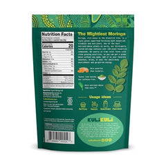 Kuli Kuli Moringa powder spoon scoop shows quick greens boost.