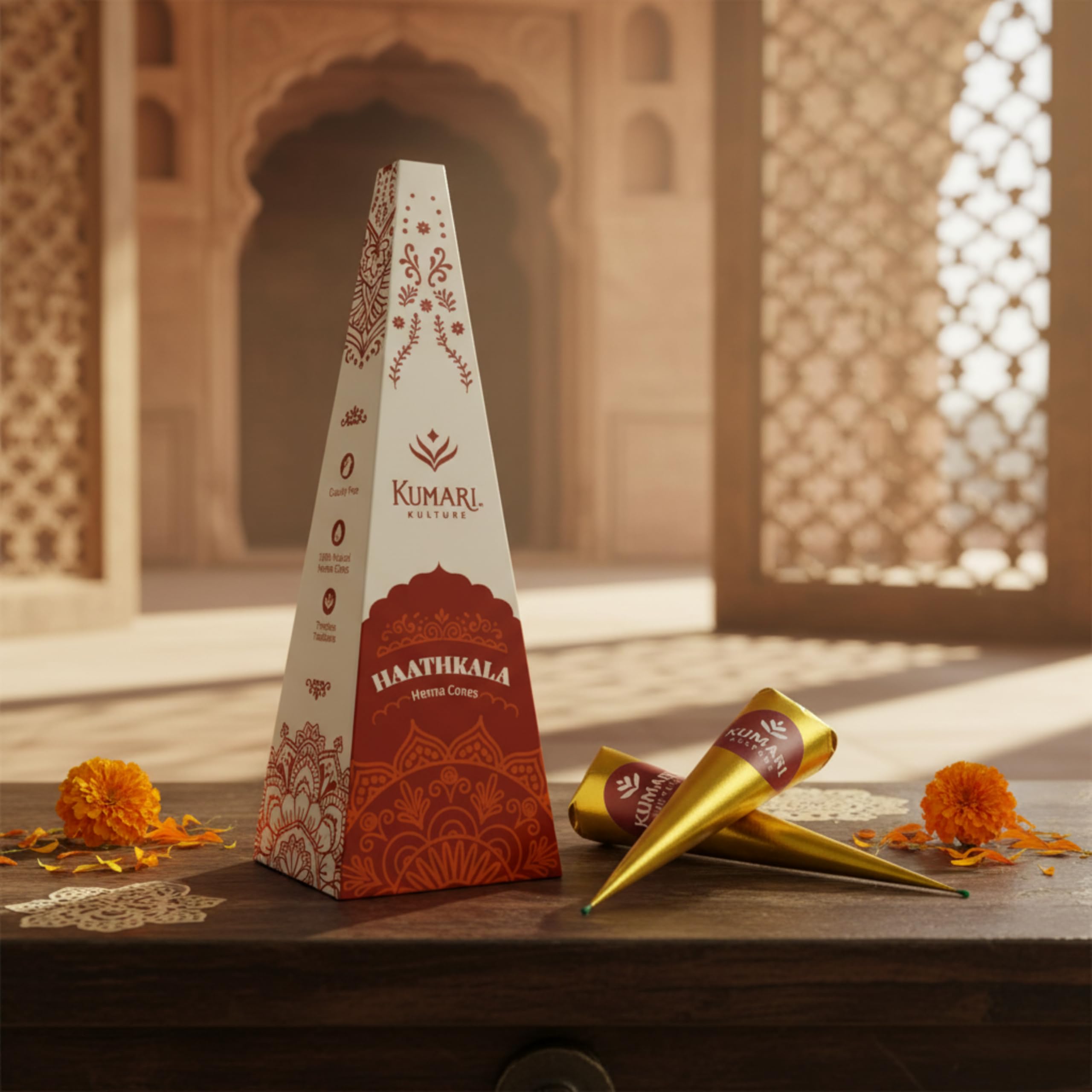 Kumari Kulture precise-art mehndi cone for detailed patterns