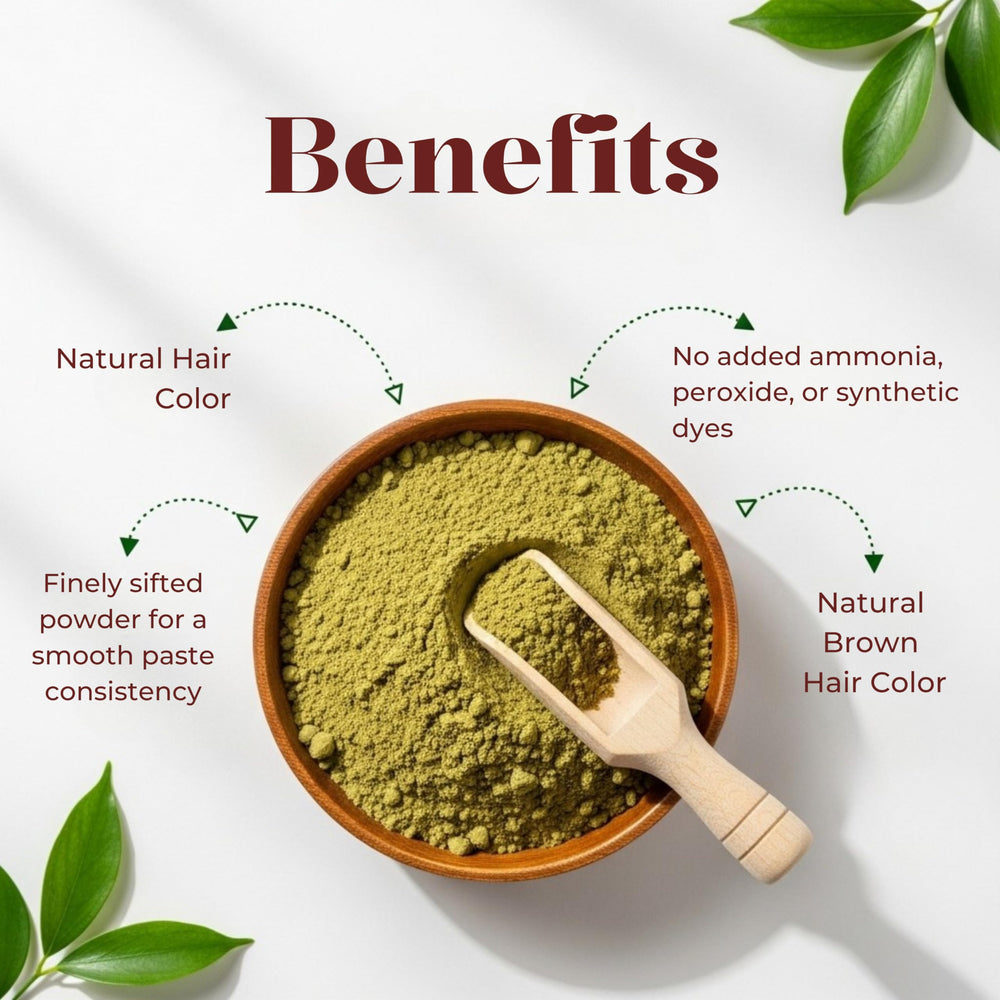 Kumari Kulture tea-tree-oil henna paste cone for a refreshing aroma