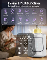 KUMIKIMI night mode warms bottles quietly for midnight feeds