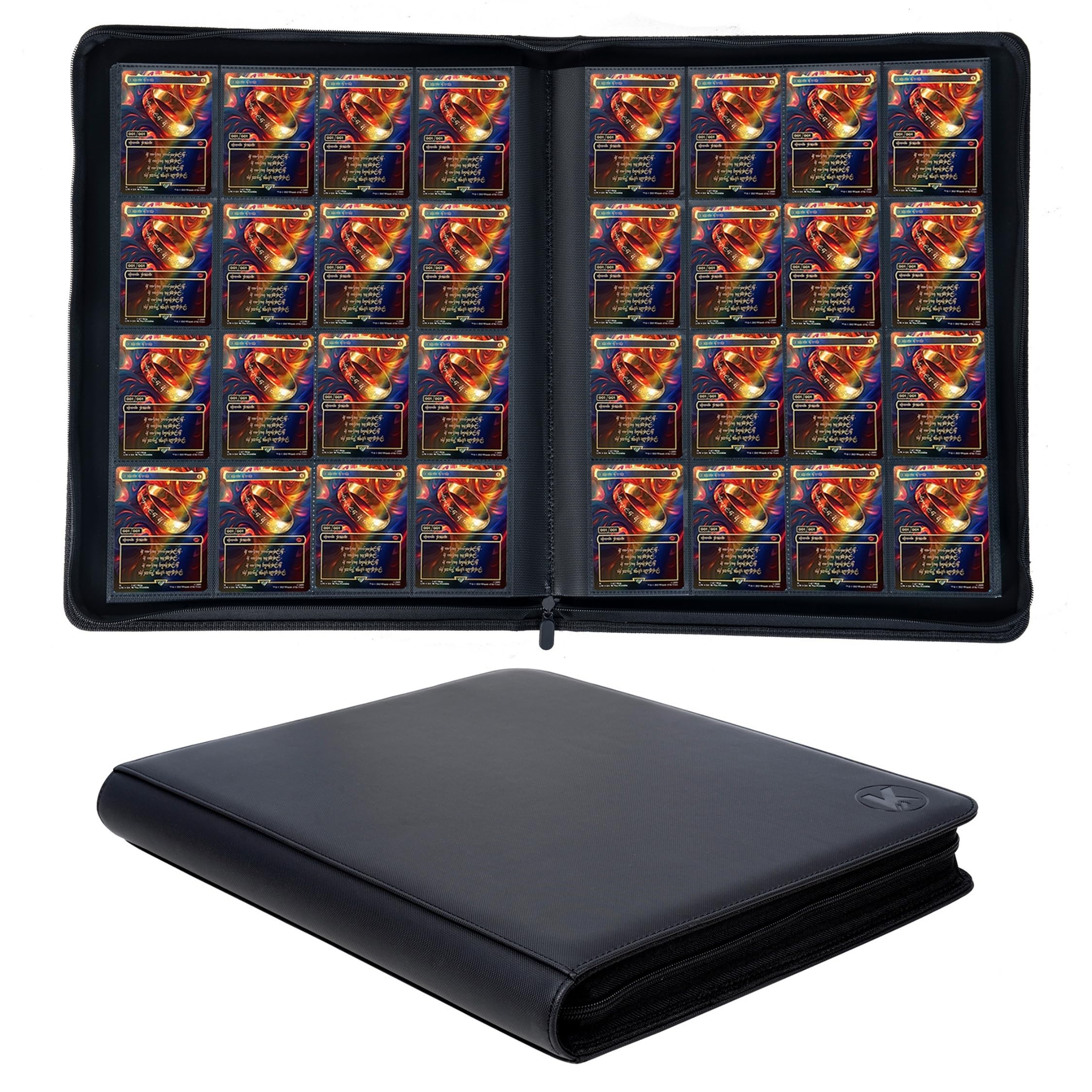 KUOOKING 1000+ pockets binder front cover offering massive storage for MTG and sports cards.