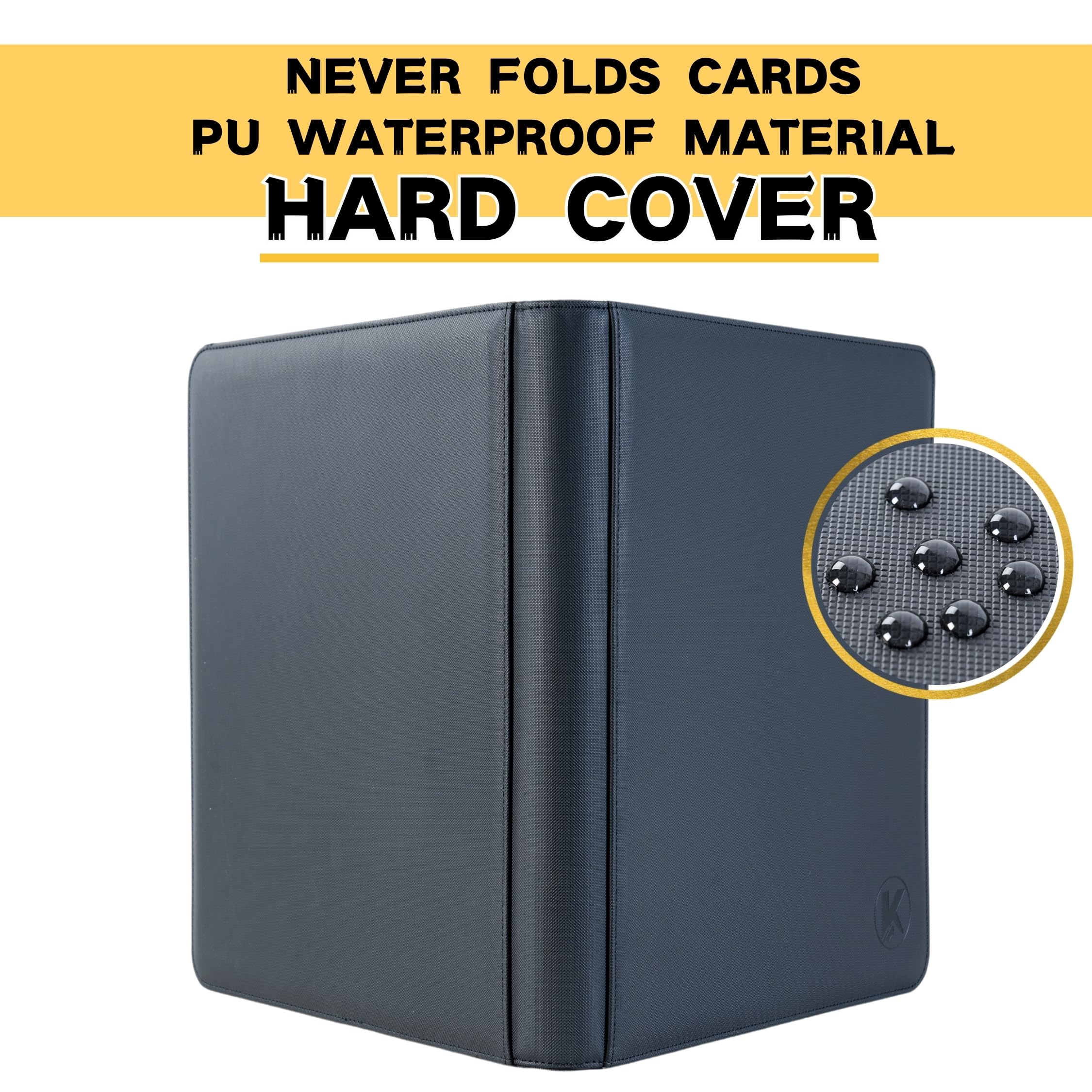 KUOOKING waterproof PU cover protects valuable cards from rain and spills.