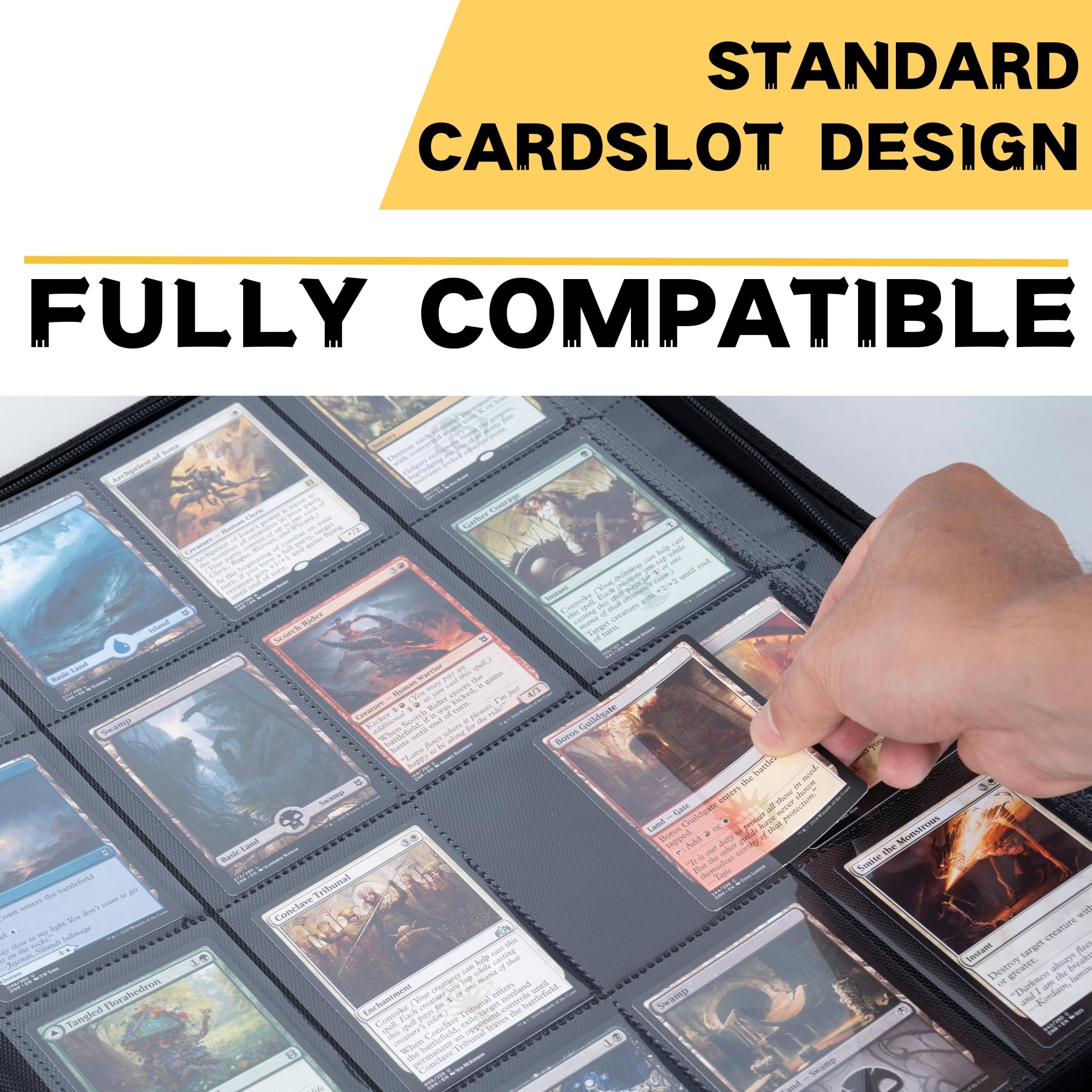 KUOOKING standard-size sleeves fit easily for tidy, readable displays.