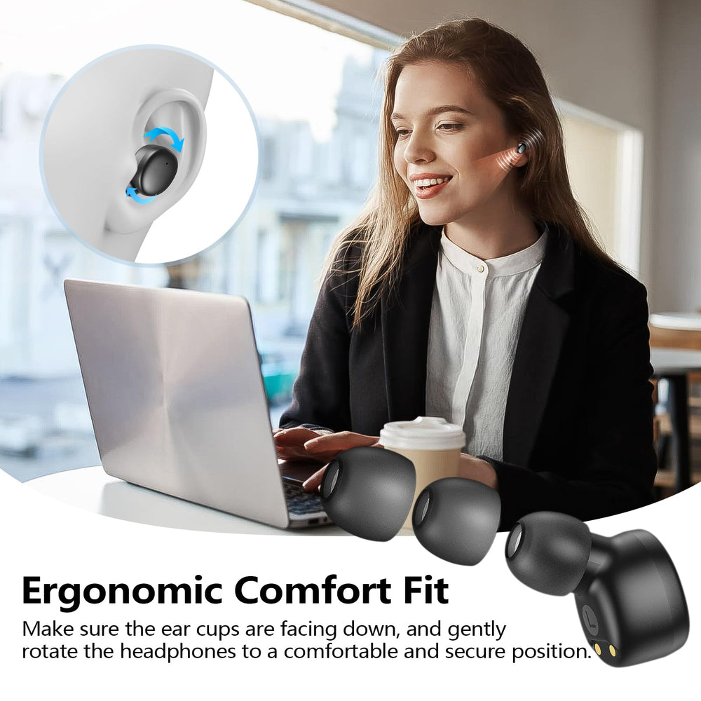Kurdene earbuds in action with Bluetooth 5.3 fast pairing.