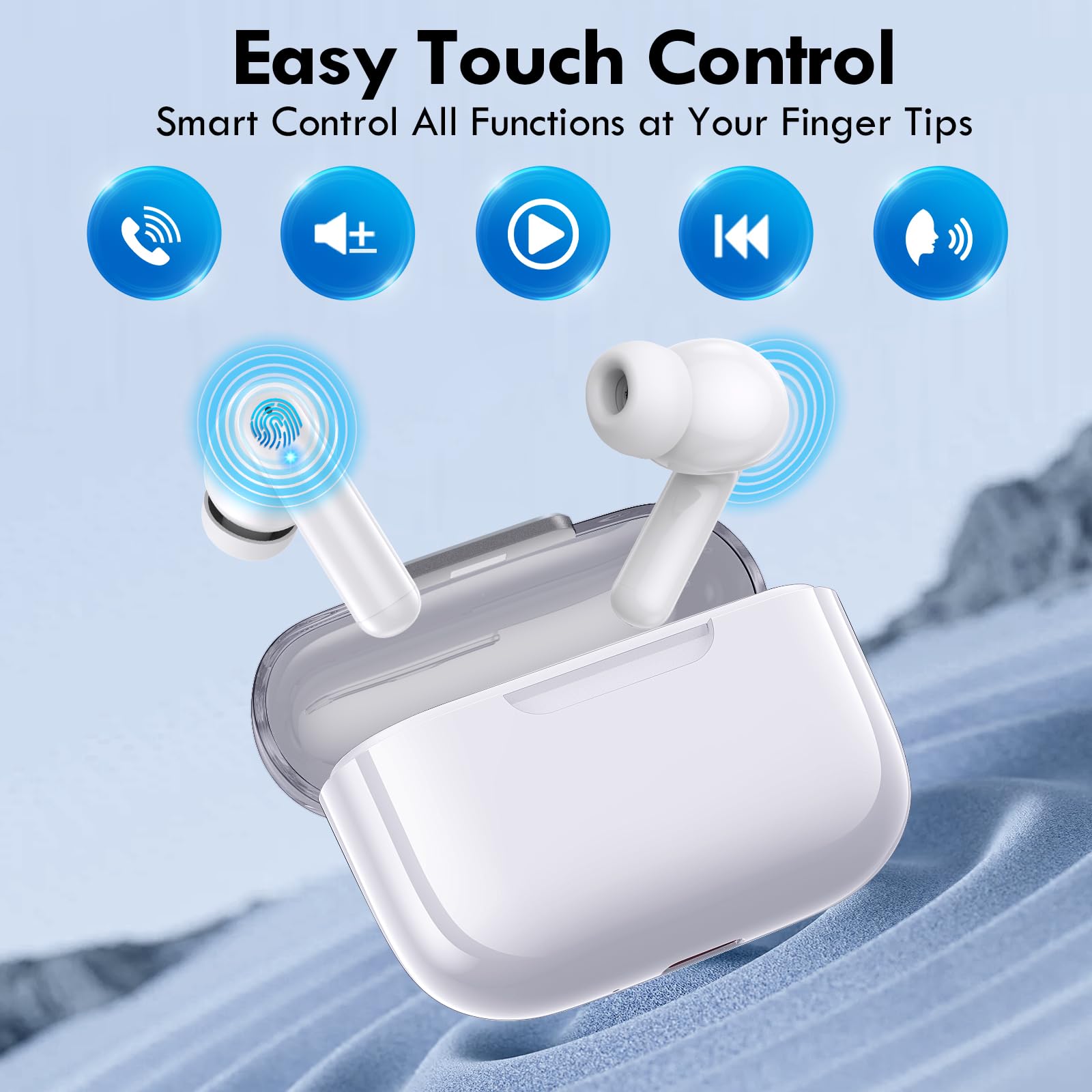Kurdene earbuds designed for sports and workouts with stay-put comfort.