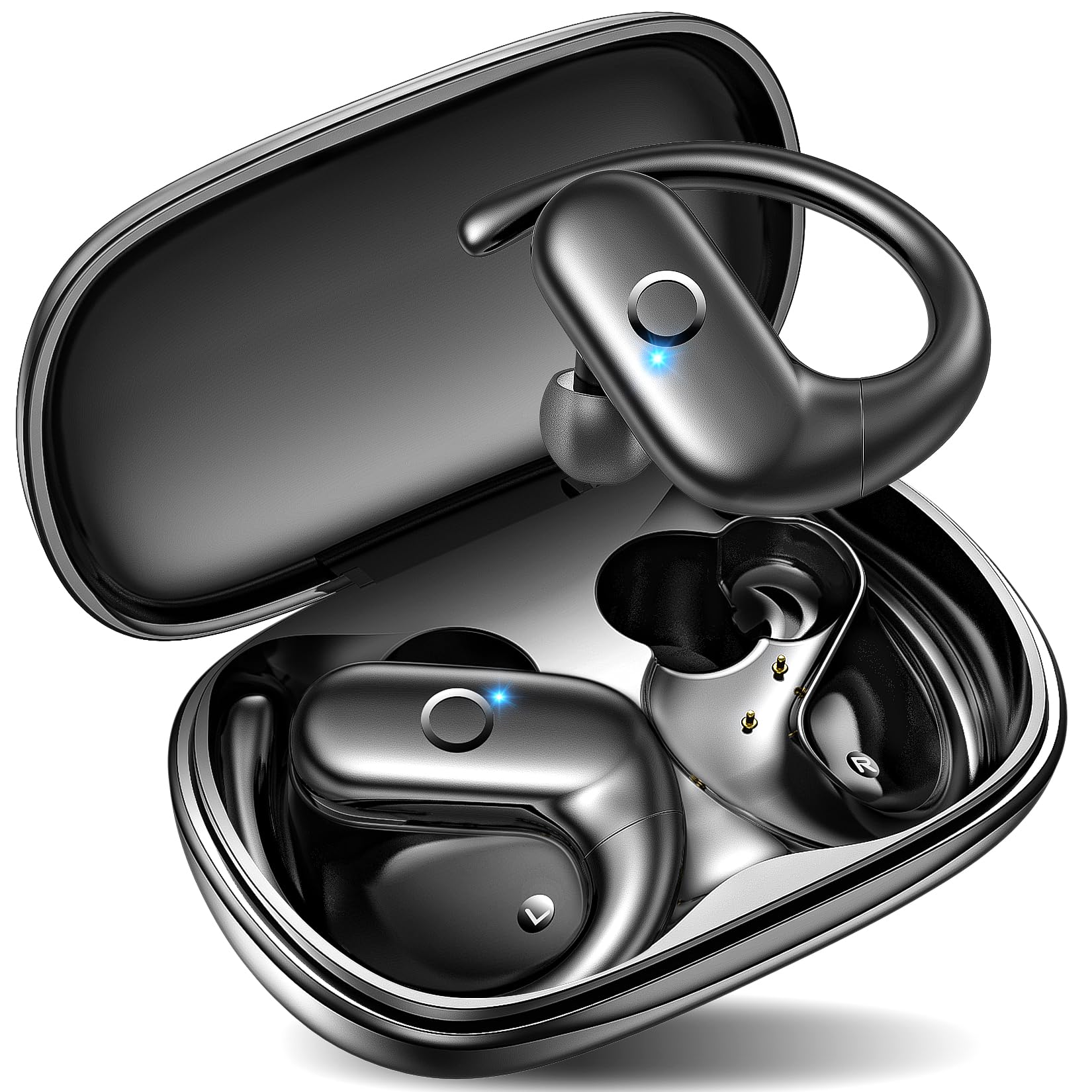 Kurdene wireless earbuds deliver deep bass sound for immersive listening on the go.