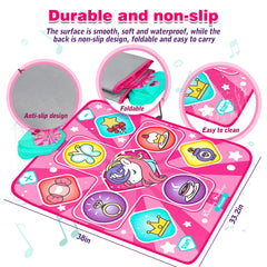 Kusntin Unicorn Dance Mat features 5 game modes for variety