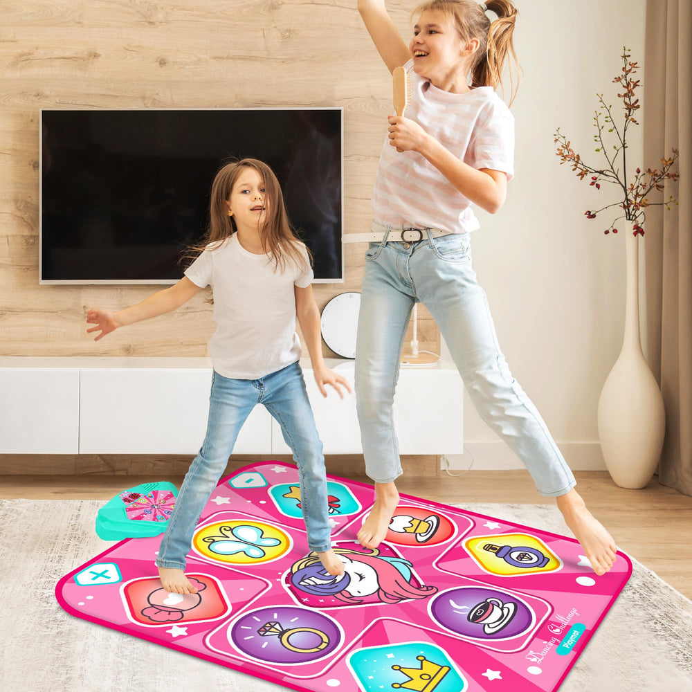 Kusntin Unicorn Dance Mat built-in music enhances active play