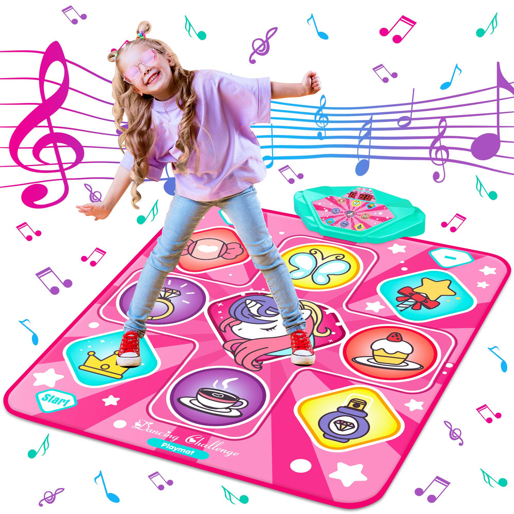 Kusntin Unicorn Dance Mat folded compact for on-the-go play
