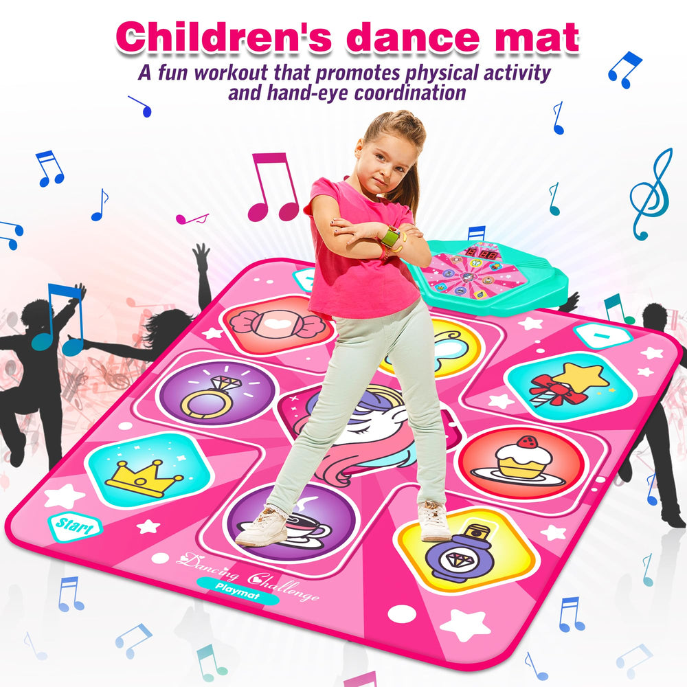 Kusntin Unicorn Dance Mat non-slip durable vinyl for safety