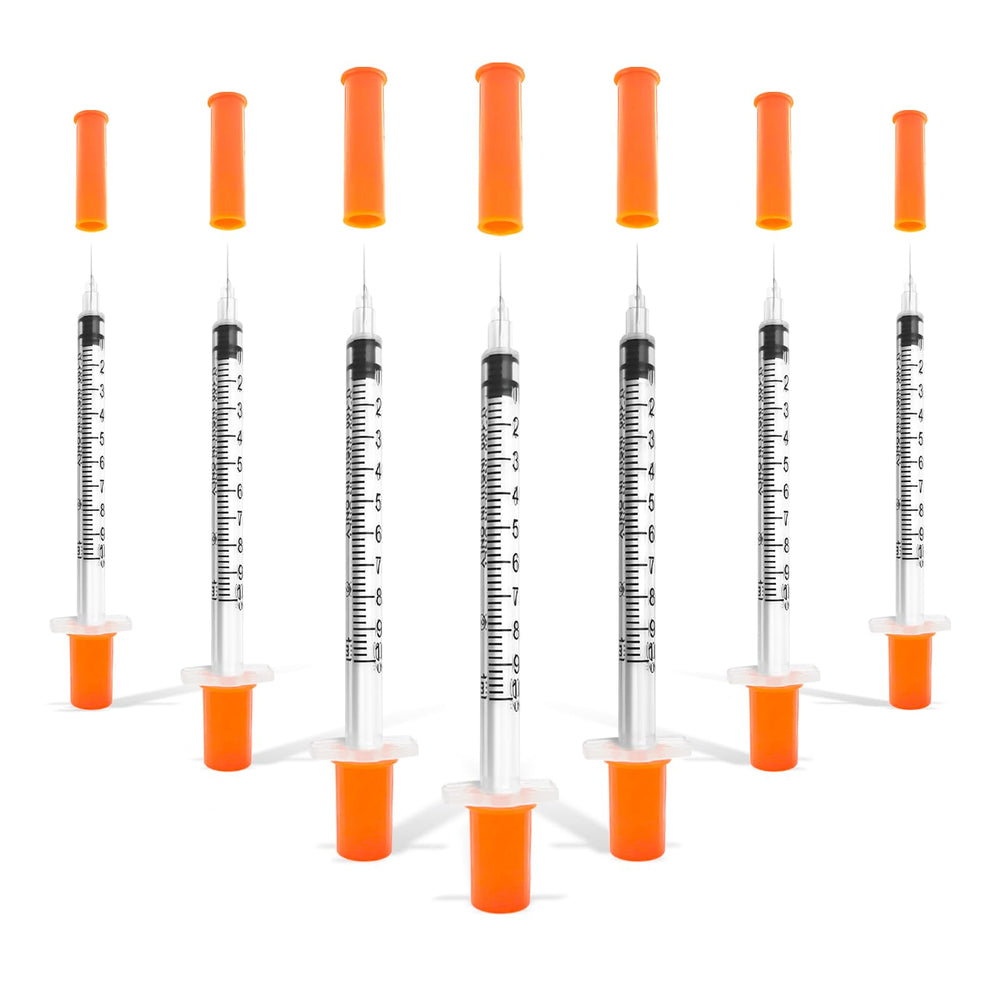 Kusrul 30-pack U-100 1cc syringe ready for precise dosing.