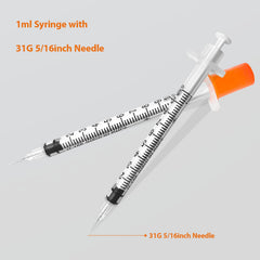 Kusrul individually wrapped syringe preserves sterility between uses.