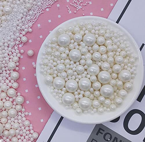 Kuting white pearl sprinkles add elegant toppers to cakes and desserts