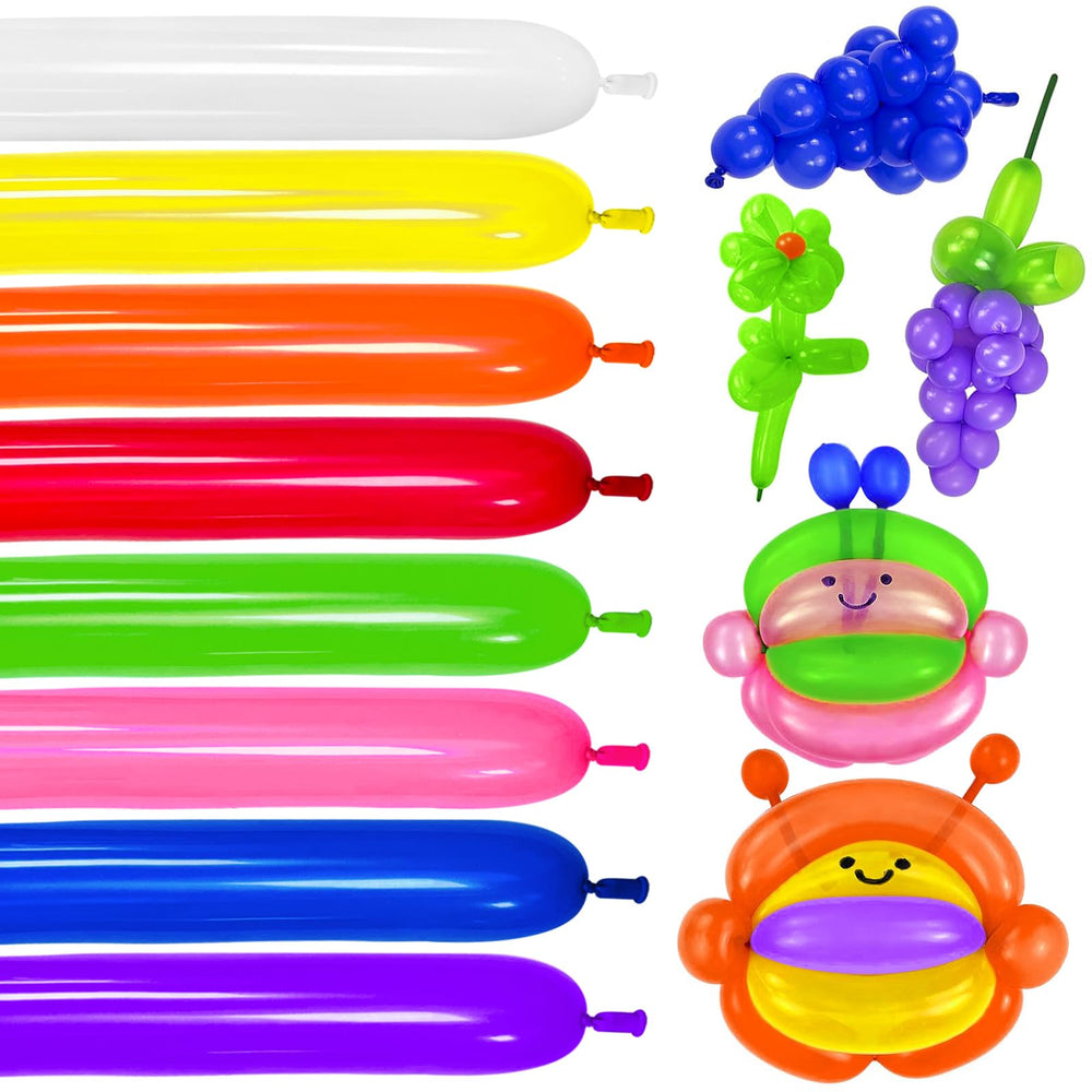 KUULBELA 260 balloons for twisting, perfect for creating balloon animals and garlands.
