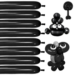 KUULBELA Black 260q balloons animal kit enables durable balloon animals.