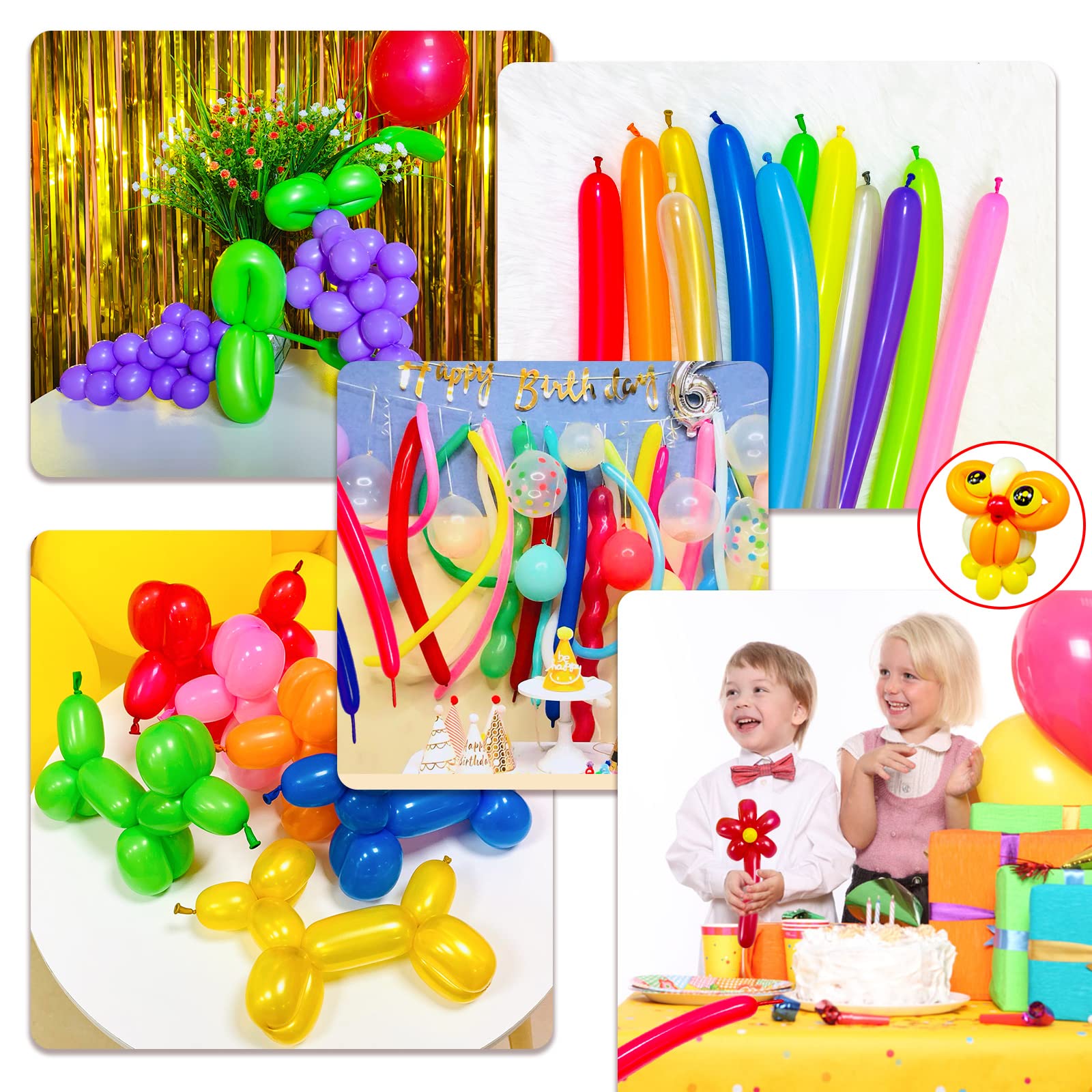 KUULBELA Balloons inflate easily for imaginative twists and animal shapes.
