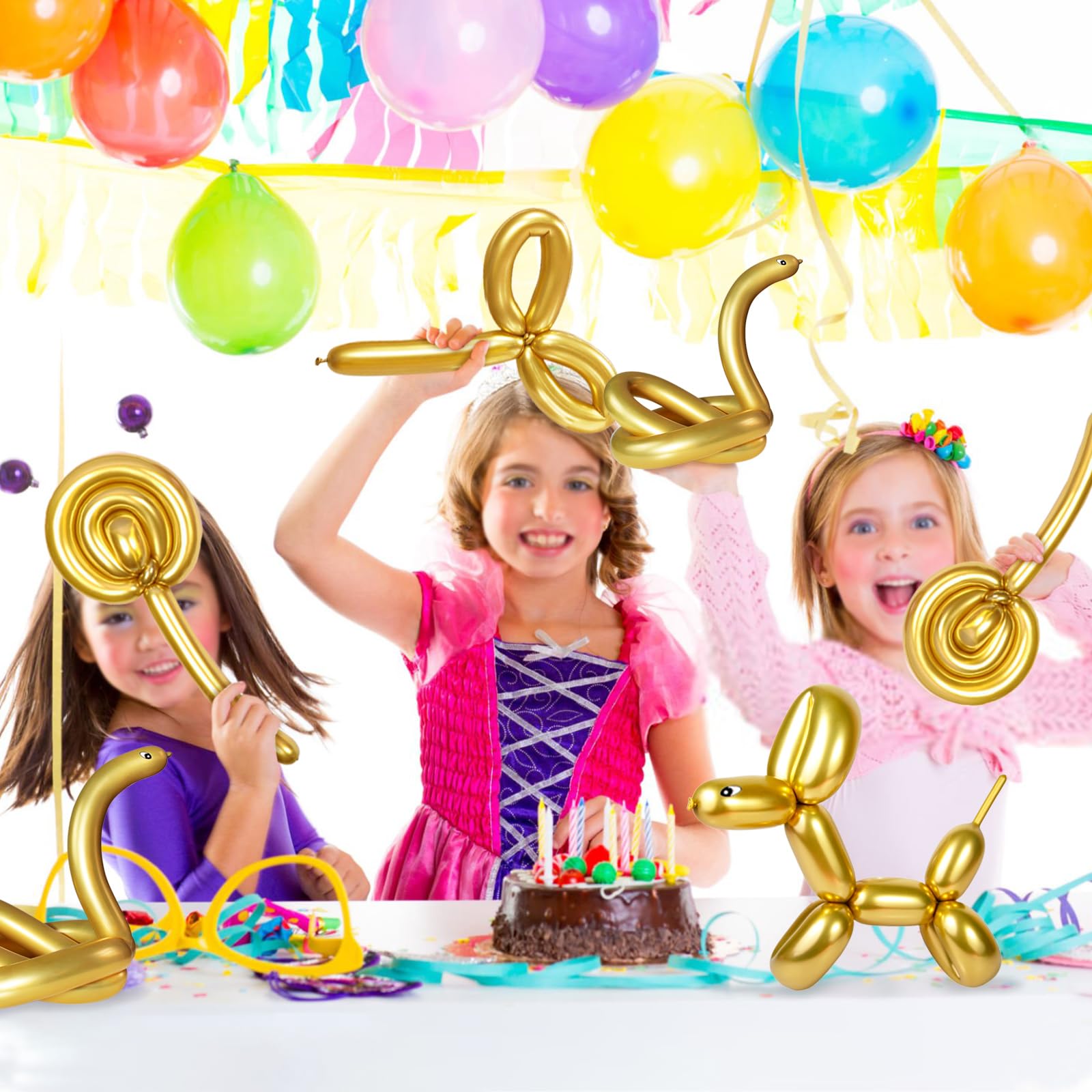 KUULBELA gold balloon art supplies for creative projects