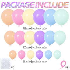 KUULBELA six-color pastel balloons closeup ideal for colorful backdrops