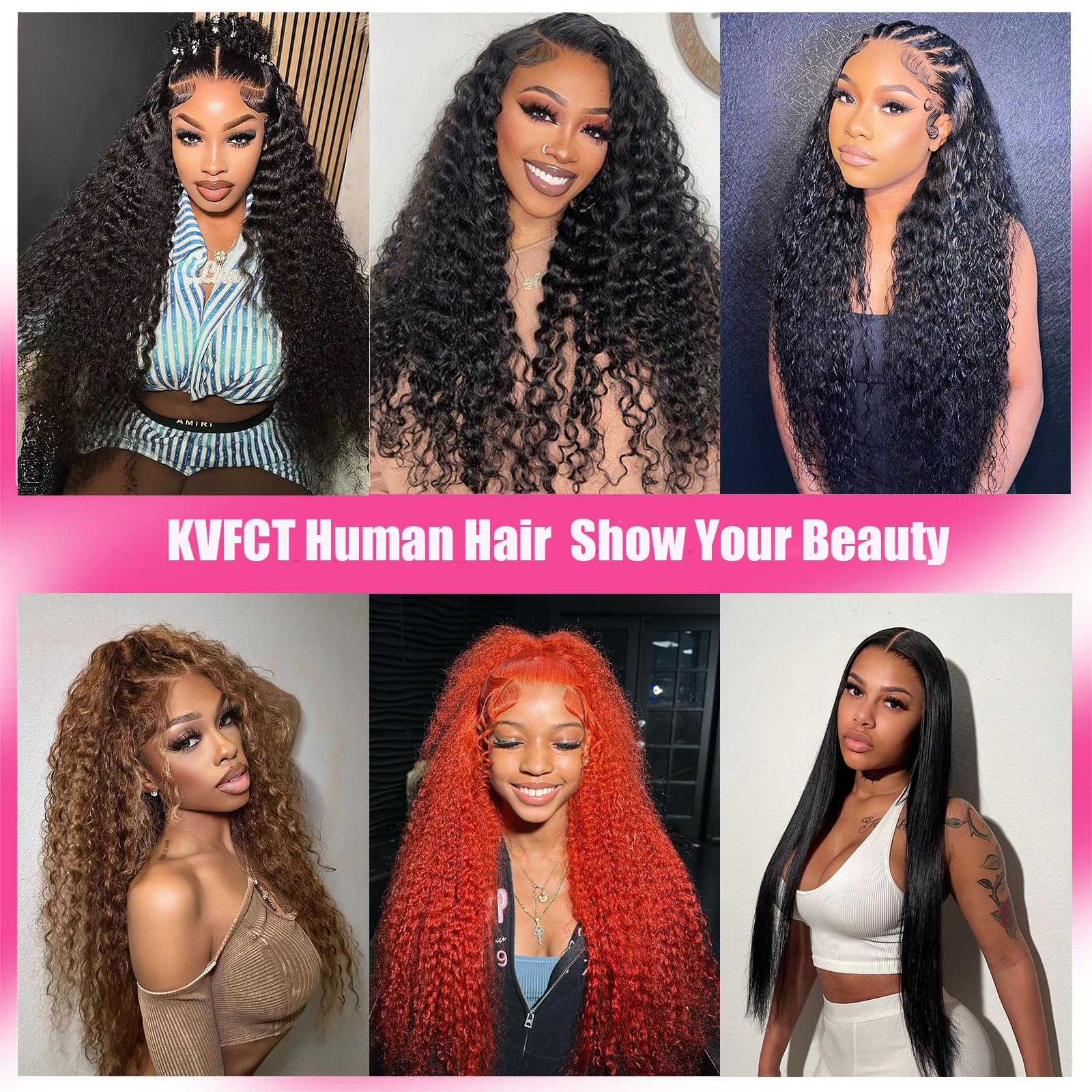 KVFCT versatile deep wave wig suited for ceremonies or vacations with easy styling.