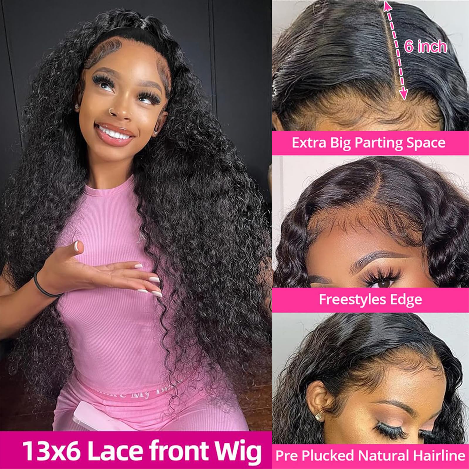 KVFCT HD Swiss lace close-up highlighting invisible breathable lace for seamless scalp look.