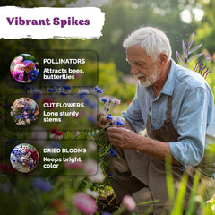 KVITER 800 Mix Bachelor Button Seeds thrive in containers for balconies.